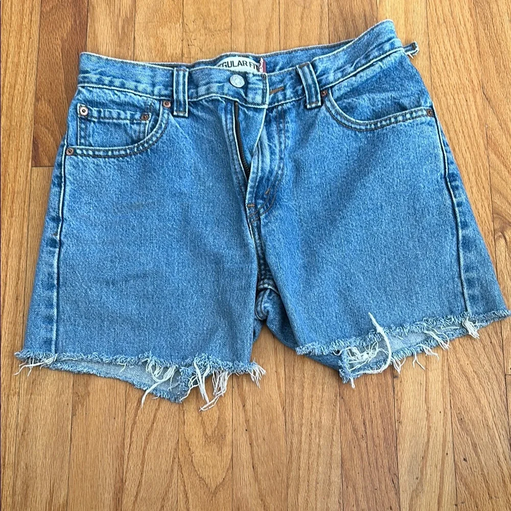 Levi's 505 Blue Jeans cut off shorts - Picture 1 of 5